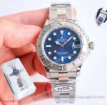 yyDS Factory Rolex Yacht-master 37mm Ladies Watches Blue Dial Cerachrom Bezel